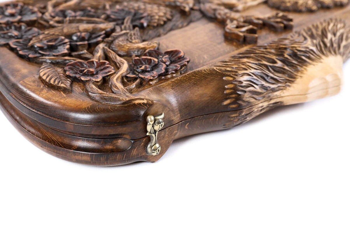 Plateau de Backgammon avec Paysage Naturel Montagnes