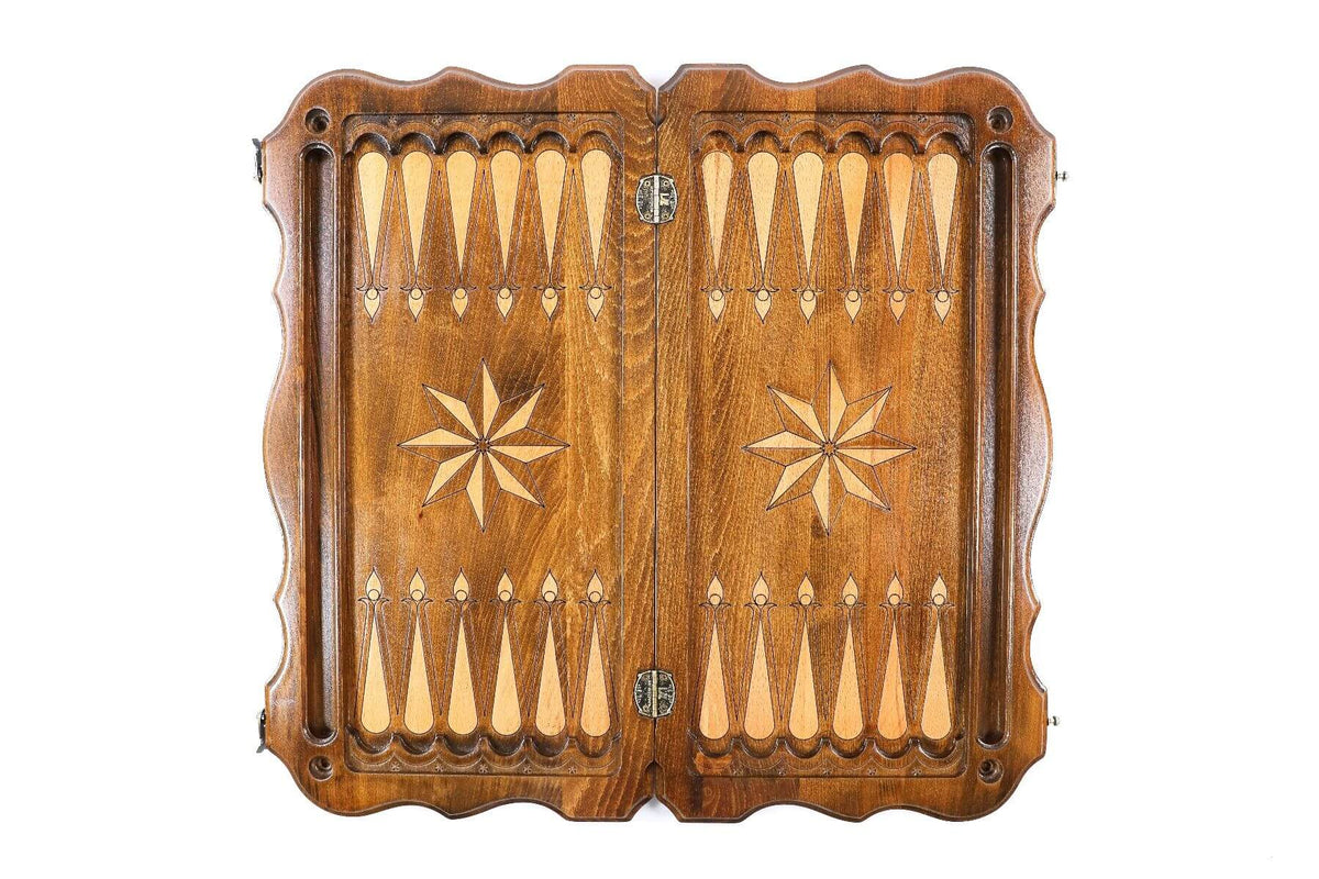 Plateau de Backgammon Octagramme Fermé