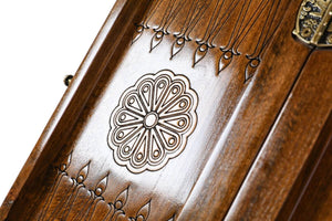 Plateau de Backgammon Orné Fait à la Main