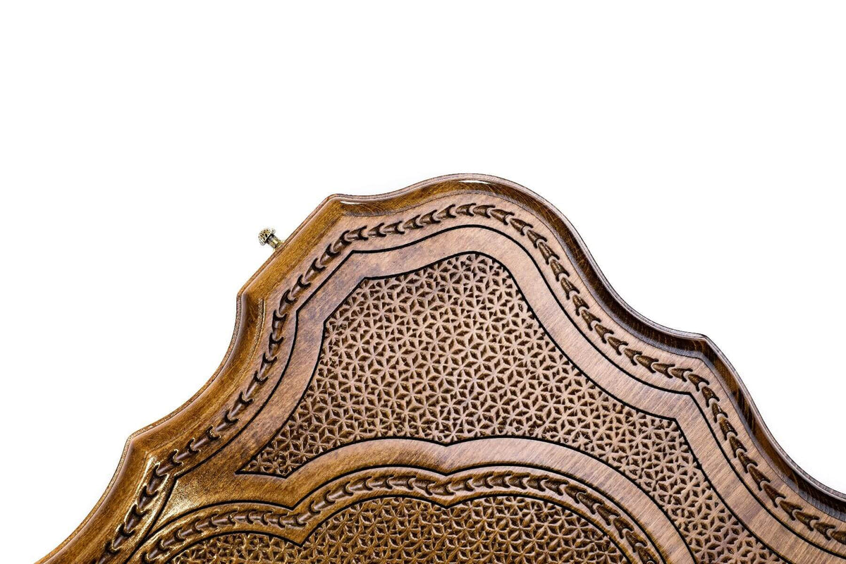 Plateau de Backgammon Roue de l'Eternité en Bois