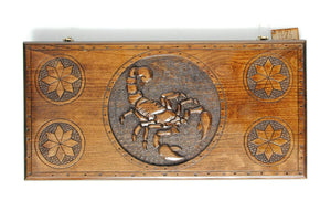 Plateau de Backgammon Scorpion en Bois