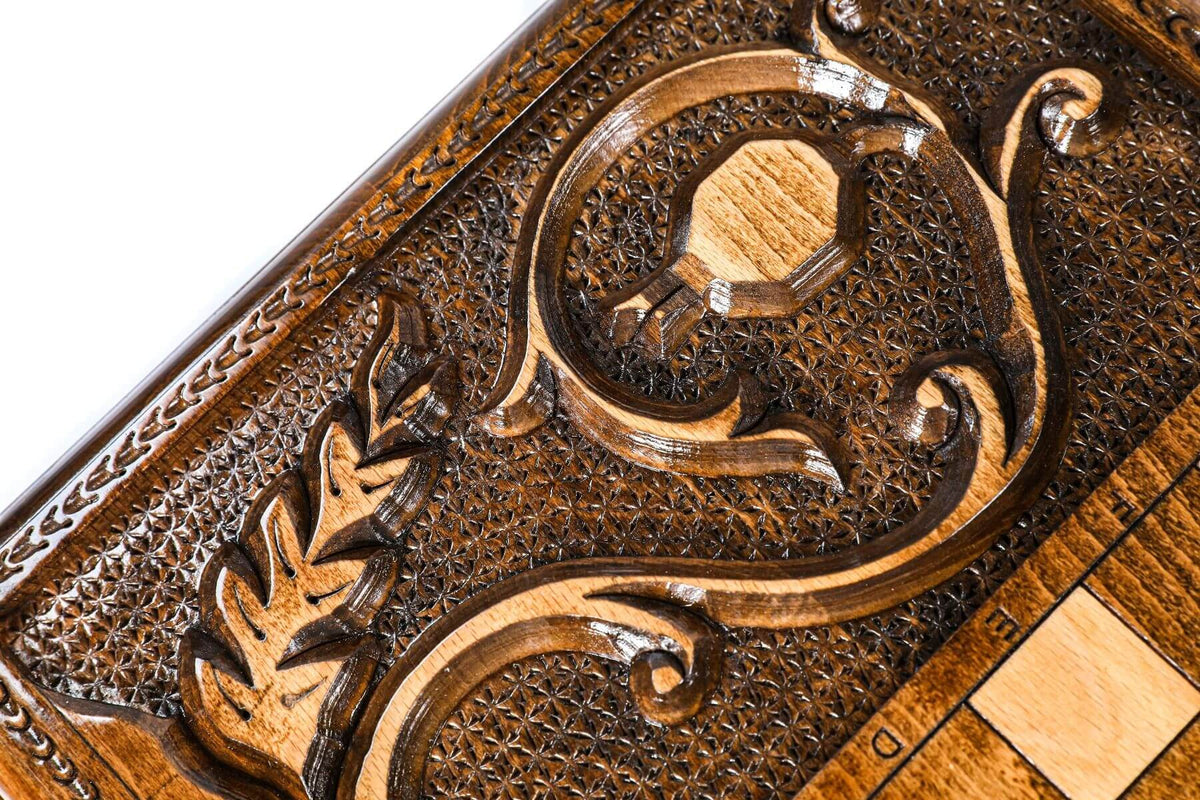 Plateau de Backgammon Église St. Gayané en Bois de Hêtre