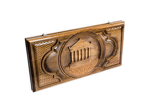 Plateau de Backgammon Temple de Garni Pions Blancs