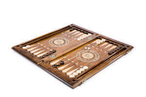 Plateau de Backgammon Temple de Garni Pions Noirs