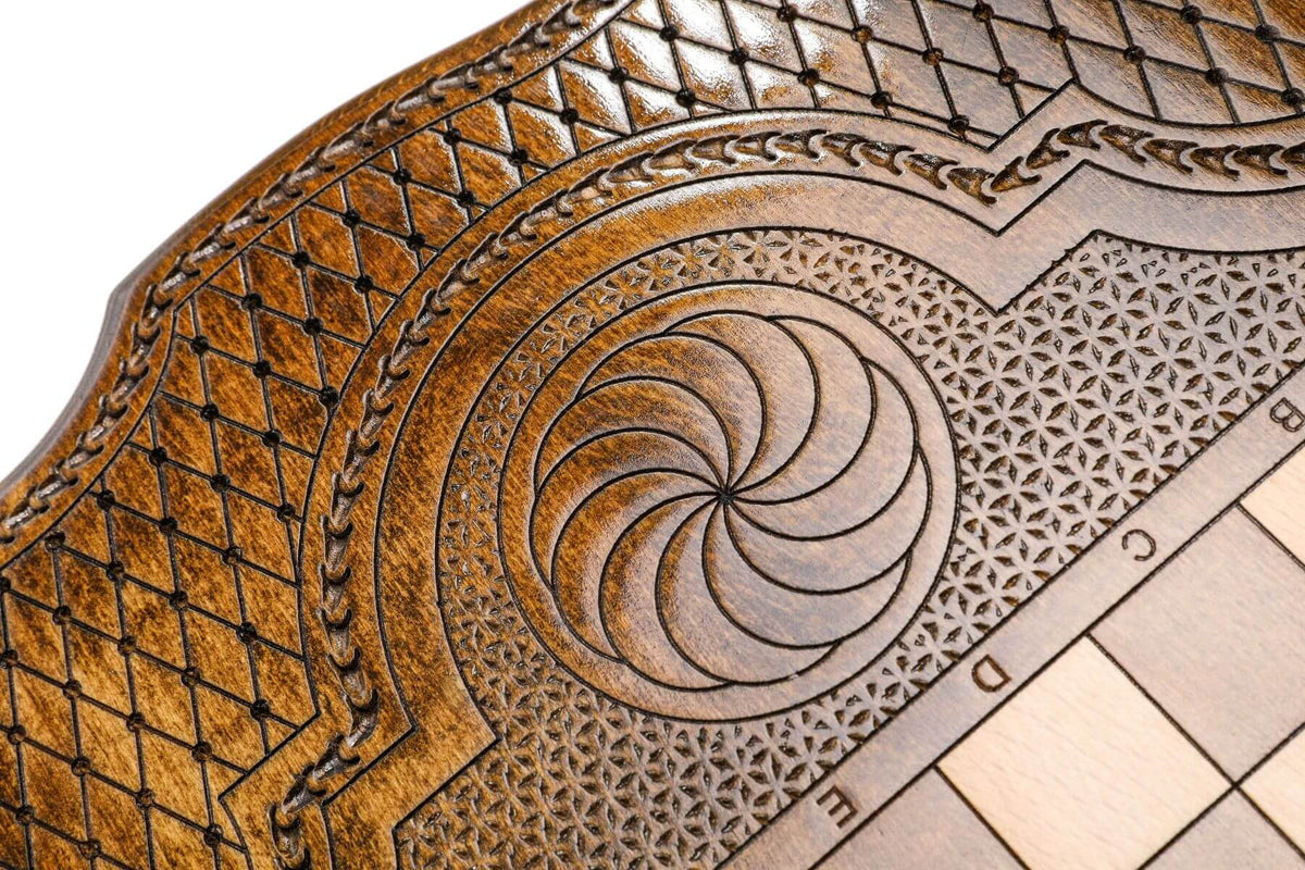 Plateau de Backgammon Vardan Mamikonyan Pions Noirs