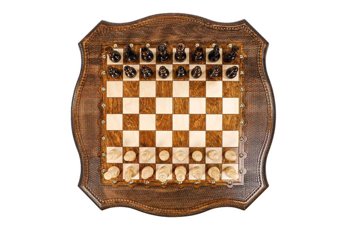Table d'Echecs Ancienne Echiquier