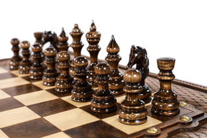 Table d'Échecs <br>en Bois de Hêtre
