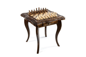 Table Jeu d'Échecs <br>en Bois