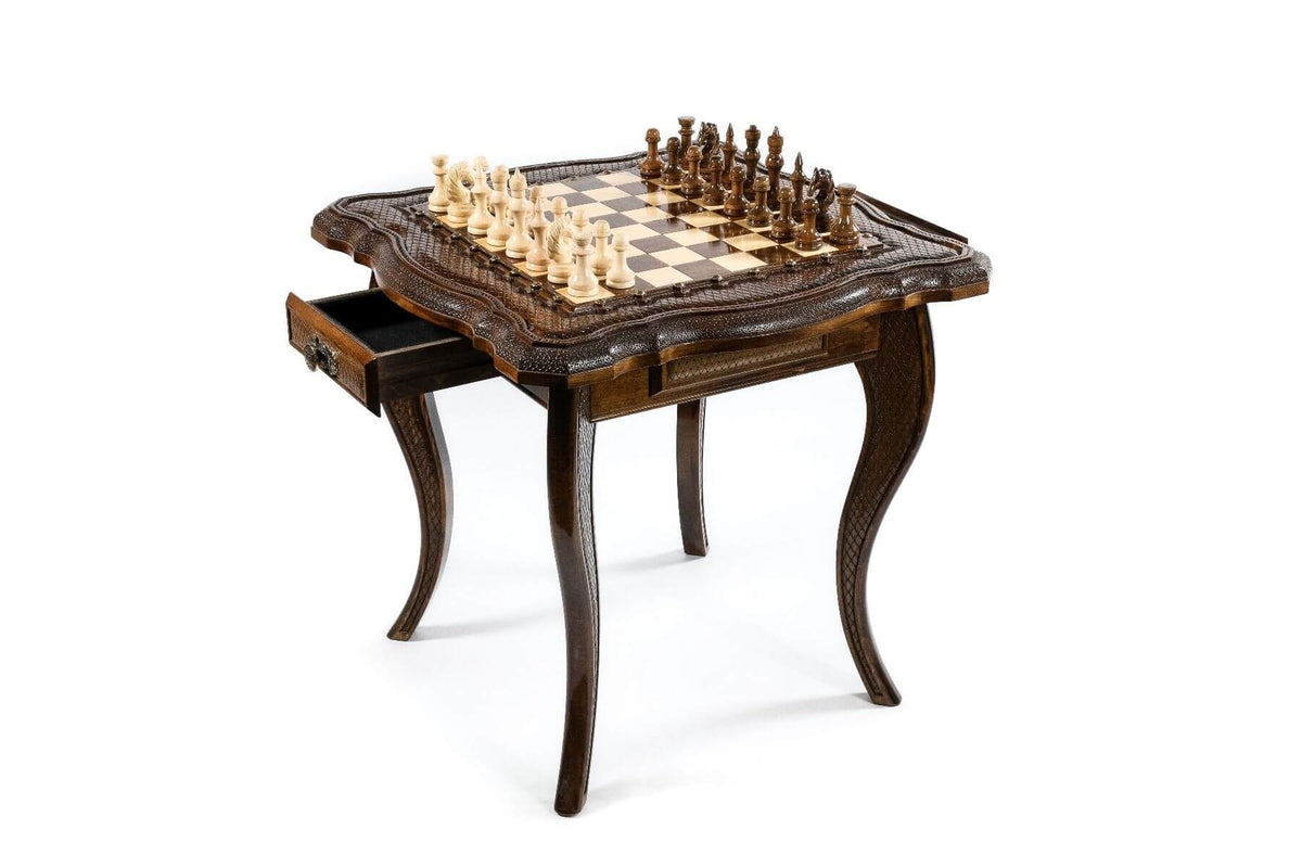 Table Jeu d'Échecs <br>en Bois