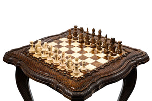 Table Jeu d'Échecs <br>en Bois